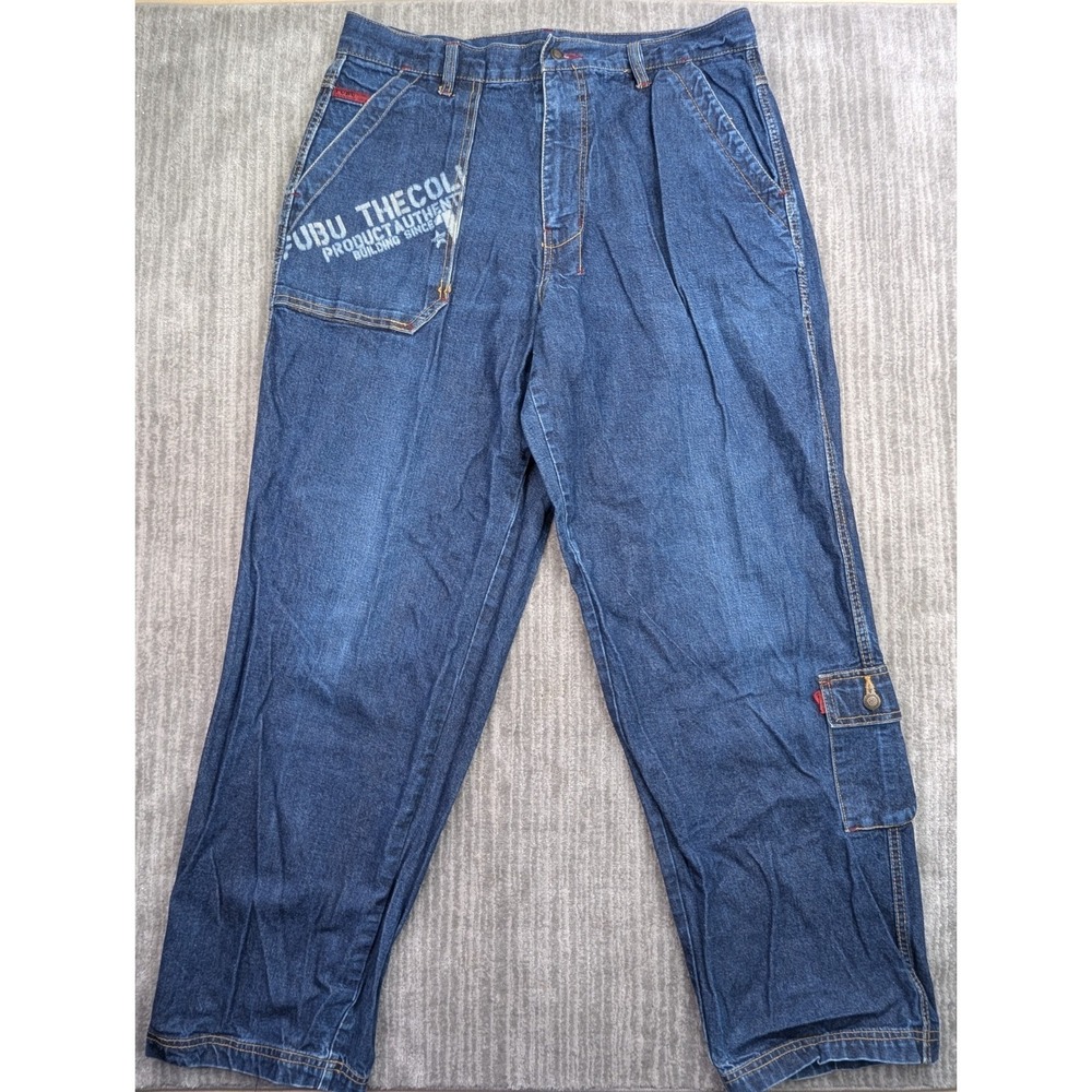 Fubu The Collection Carpenter Jeans Mens 36x34 Vintage Baggy Loose Y2K Skater